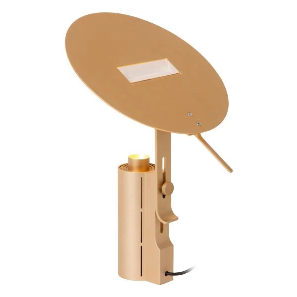 Lucide Premium FITS - Lampe de table - Ø 20 cm - LED - 1x7W 3000K - Or Mat / Laiton - détail 3